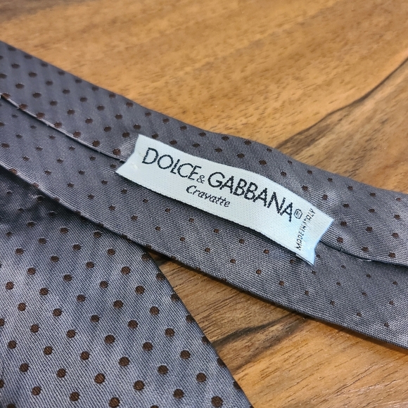Dolce & Gabbana Silk Polka Dot Tie - Picture 4 of 5